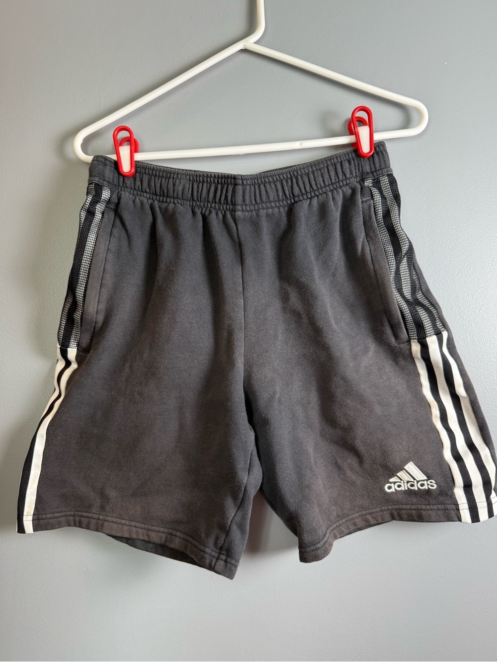 Adidas Tiro Training Shorts Men's Sz S Distressed/Faded Black & White